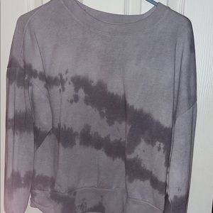 tie dye crop top sweater